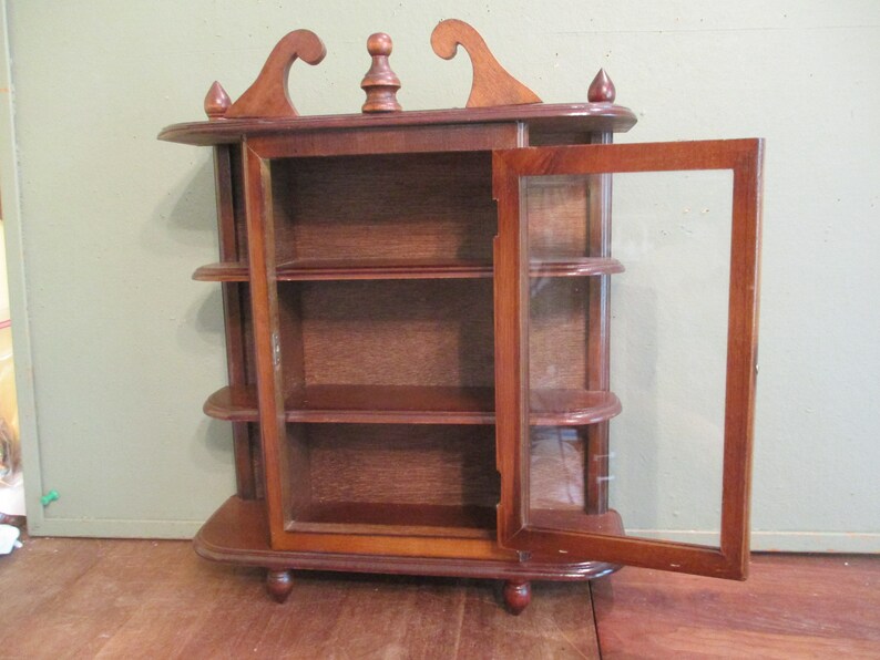 Curio Knick Knack Glass Door Hangs Etsy