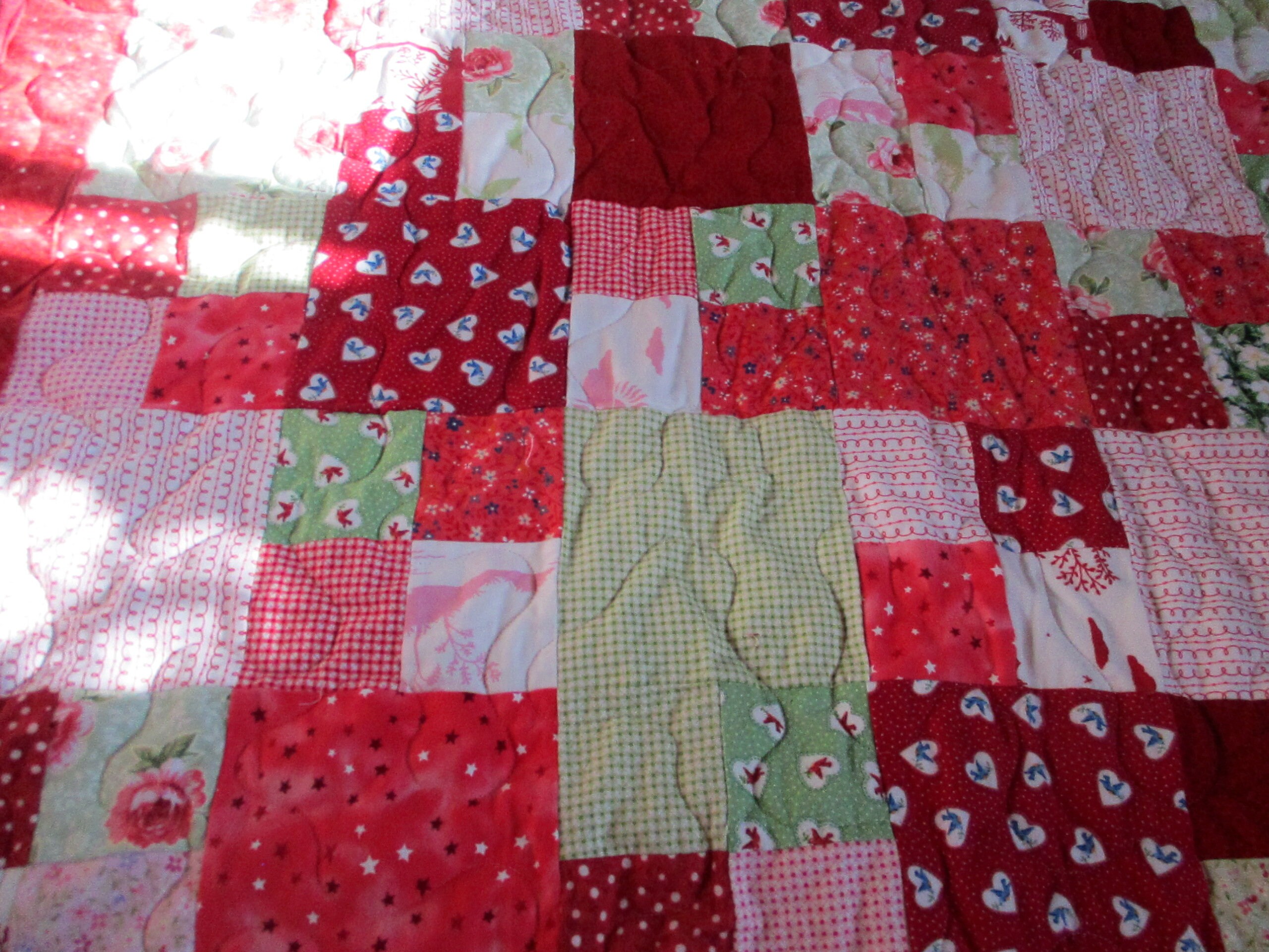 Red Baby Quilt Throw Cuddly Flannel Cozy Warm 46 x 66 Etsy