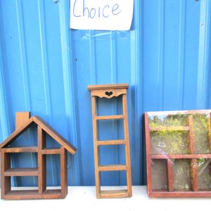 Curio shelf Shadow Box  Vintage Display CHOICE
