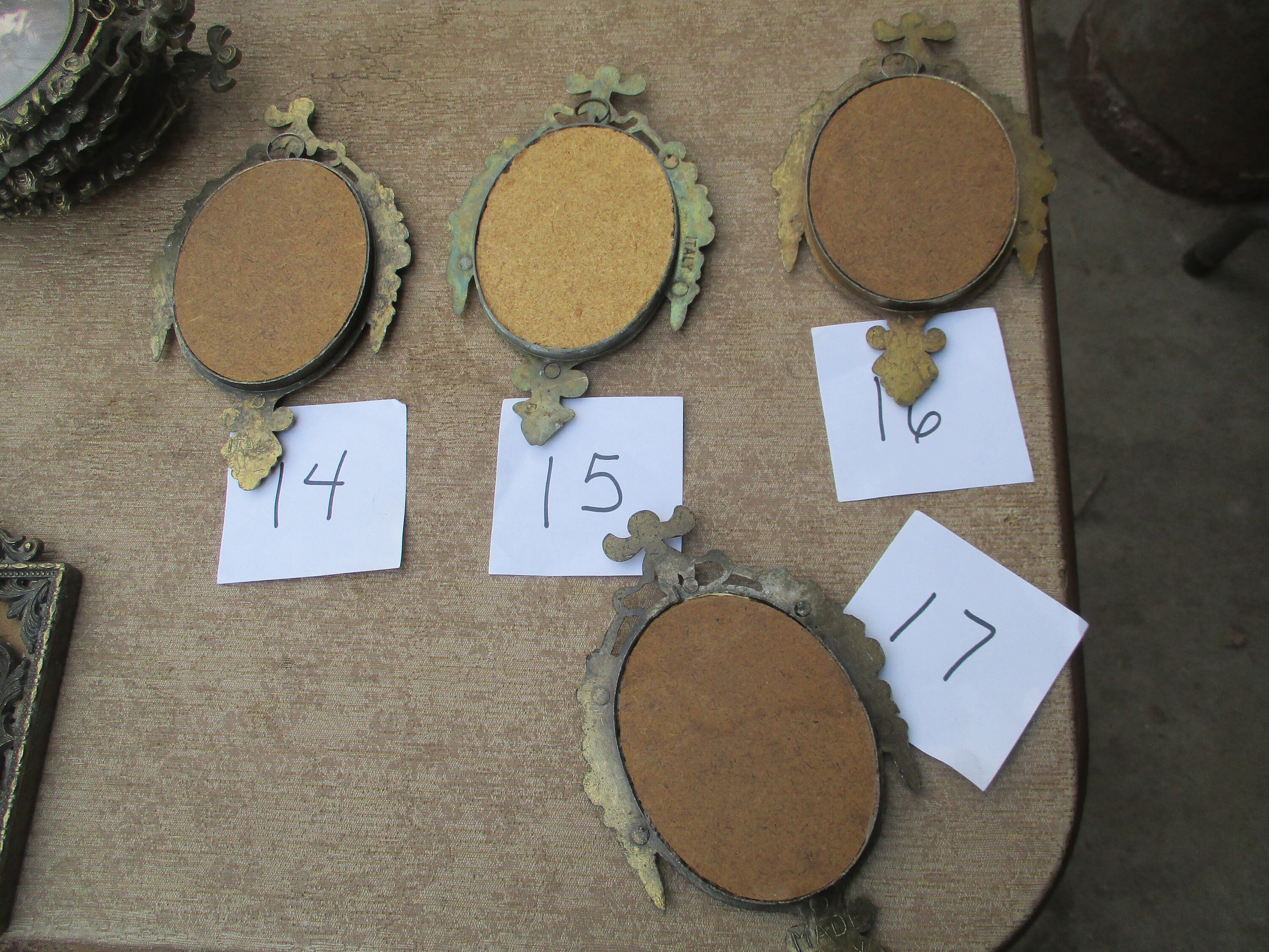 Ornate Metal Frames Made in Italy Oval Vintage CHOICE - Etsy