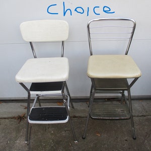 Cosco Kitchen Step Stool Lift up Seat Vintage Chair CHOICE - Etsy
