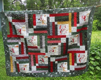 Quilt Cozy Throw Twin Size Blanket 55 x 72 Handmade in Minnesota Super Soft Backing #27