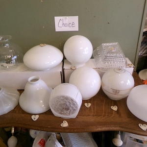 Light Fixture Replacement Shade Vintage Mid Century CHOICE