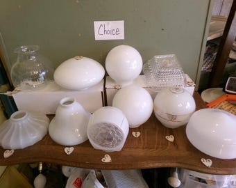 Light Fixture Replacement Shade Vintage Mid Century CHOICE