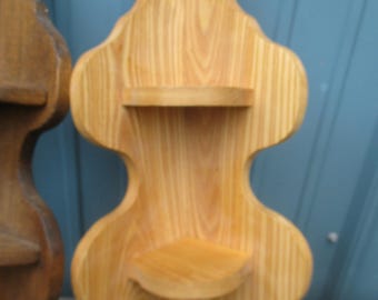 Corner shelf Knick knack Two tier Vintage Shelf CHOICE