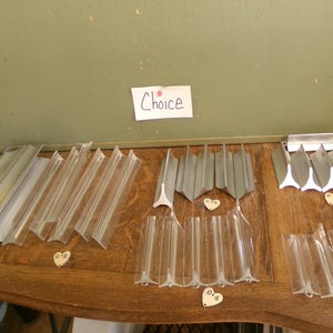 Chandelier Lucite Acrylic 3 Tier Silver Clear Mid Century  Modern  Vintage