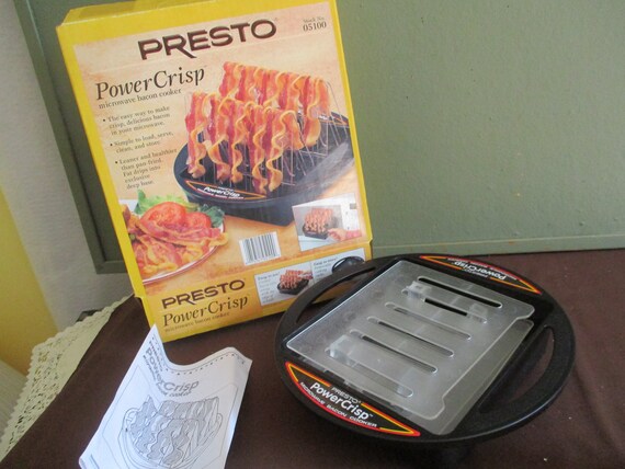 presto 05100 powercrisp microwave bacon cooker