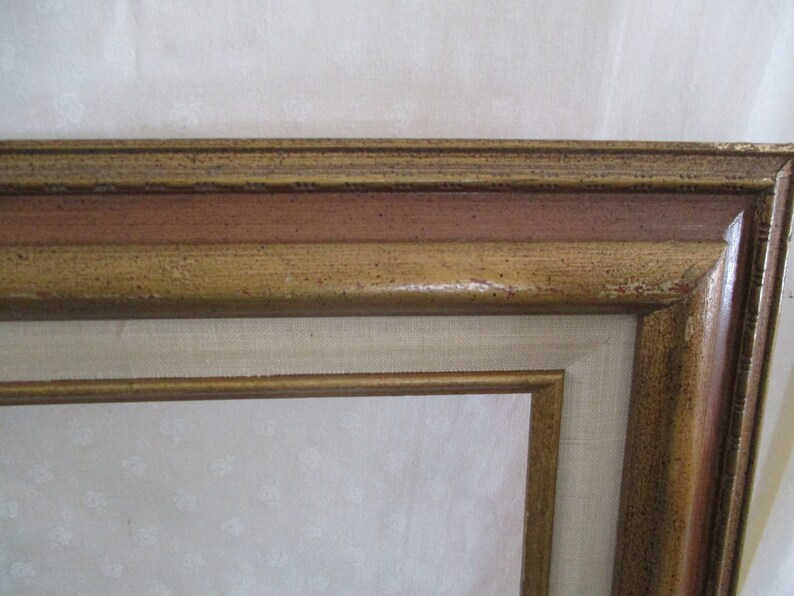 Picture Frame Wood Large Vintage 13 12 x 10 12 opening