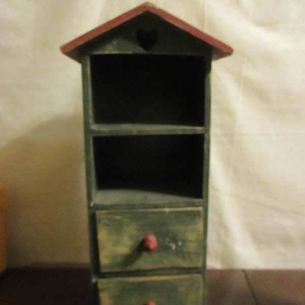 Cabinet Display Shelf Drawer Storage Vintage decor House