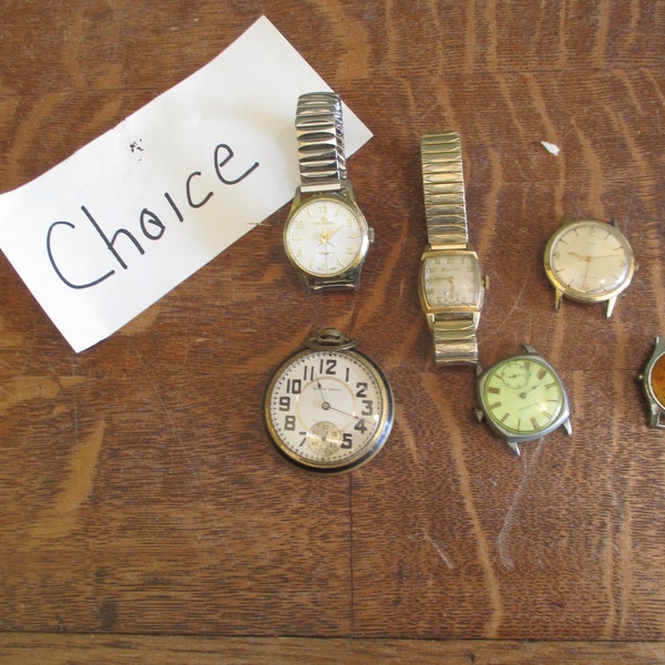 Watches Junk Parts Altered Art  CHOICE