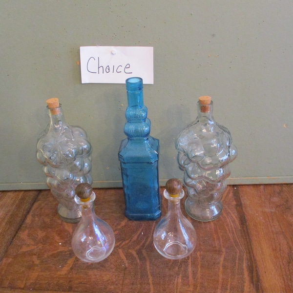 Bottle  Jug Grape Oil Water  CHOICE Vintage