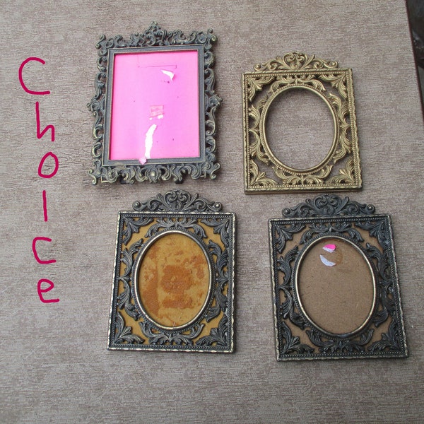 Ornate Metal Frames  Made in Italy   Vintage CHOICE