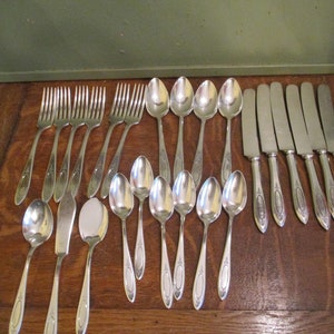 Adam Onida  silverware Community Plate Flatware 25 pieces Vintage
