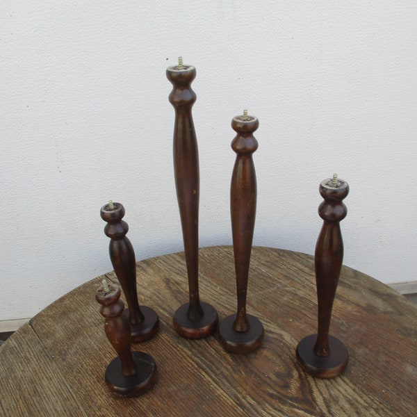 Wood Spindle Legs Architecture Salvage Vintage Furniture Parts Wood Working