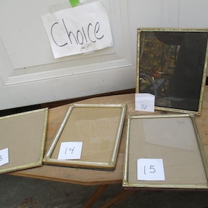 Picture Frames Gold Tone 8 x 10 with Pearl Inlay Vintage Glass CHOICE