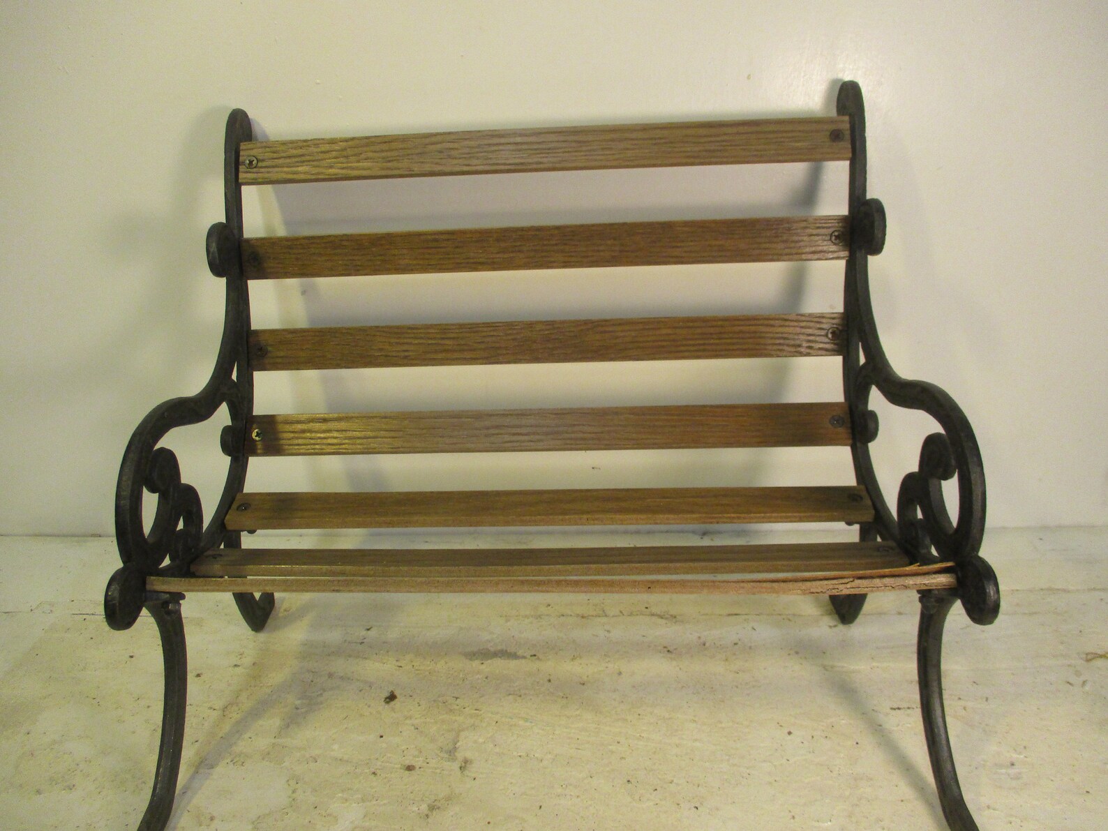 Chair Bench Wrought Iron Display Doll Stuffed Animals Plant Etsy