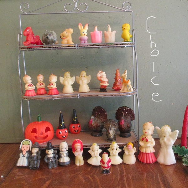 GURLEY Candles Plus Easter Thanksgiving Christmas and more CHOICE Vintage
