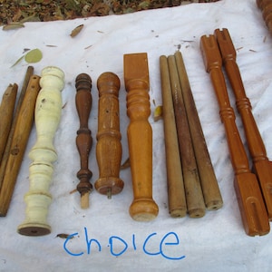 Wood Spindle Architecture Salvage Vintage Furniture Wood Working part CHOICE image 1