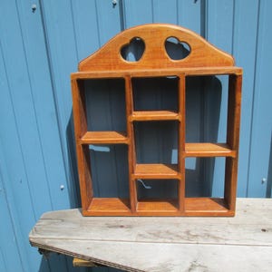 Curio shelf Shadow Box Heart  Vintage Display