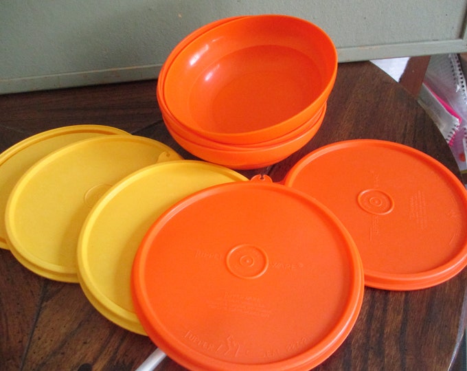 Tupperware Cereal Bowls Vintage Set of 4 With Some Lids Etsy