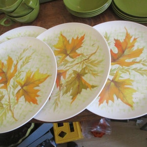 Melmac/Melamine Fall dishes 16 piece