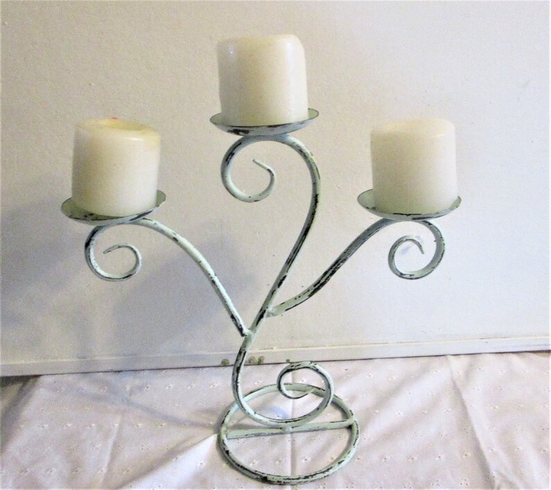 Candelabra Fireplace Insert Table Centerpiece Holds 3 Candles Etsy