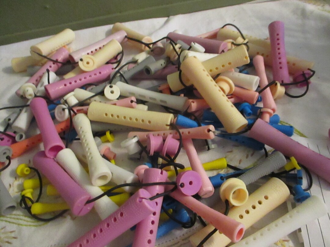 Perm Rods Curlers 70 Pieces Vintage Hair Etsy
