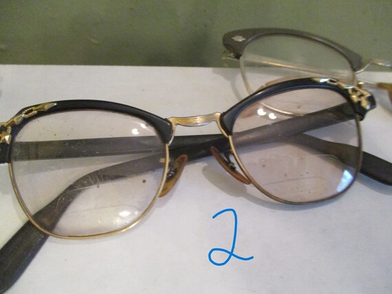 Horn Rim Cat Eye Frames Glasses CHOICE  Vintage - image 5