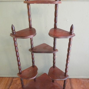 Spindle Wooden Wall corner Shelves  Display Shelf Knick Knacks shipped unassembled