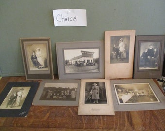 Cabinet Sepia Tone Photographs Vintage to Antique CHOICE