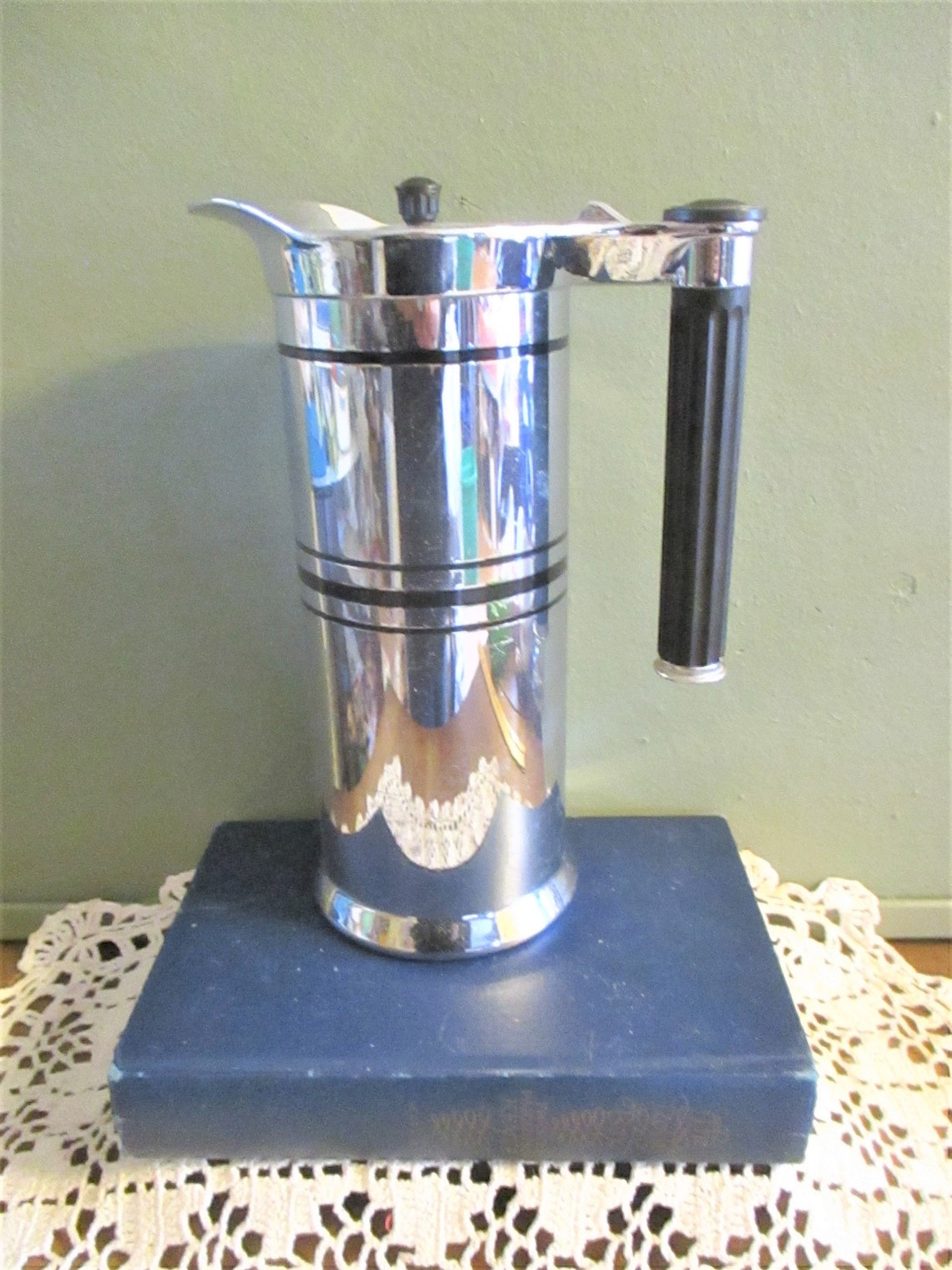 Sunbeam Chrome Coffee Server Vintage Etsy