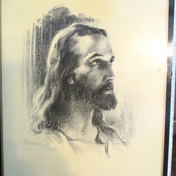 Jesus  Plaque Vintage