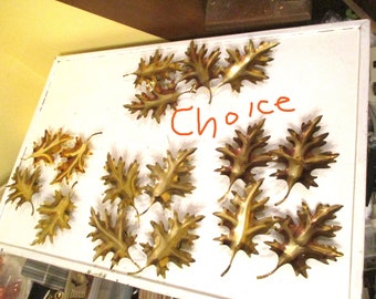 Oak Leaves Metal Different Sets of 4 CHOICE