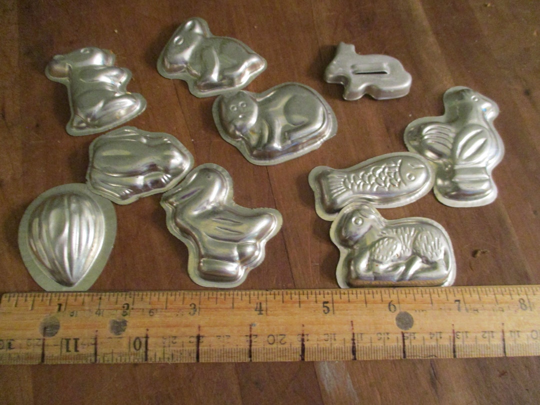 Animal Aluminum Tart Tins Mini Vintage Candy Mint Molds Set of Etsy