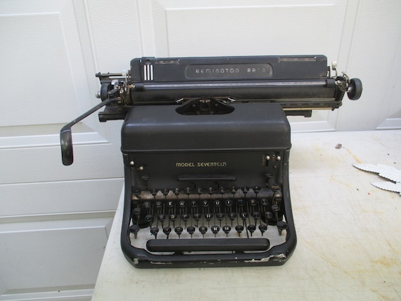 Remington Rand タイプライター Model Seventeen Remington Rand Model Seventeen Portable Vintage Typewriter - Etsy