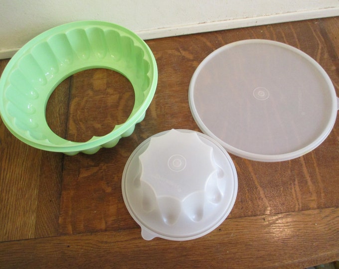 Tupperware Jello Mold Mint Green Three Piece Vintage Etsy