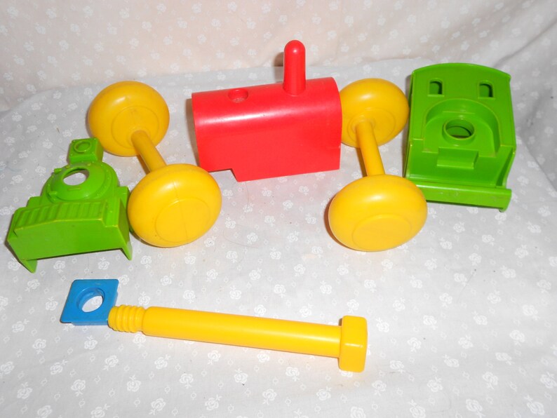 Tupperware Toy Build a Train Vintage Complete - Etsy
