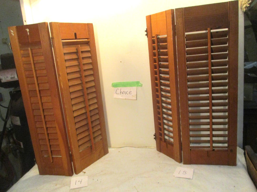 Shutters Wood Louvered Vintage CHOICE - Etsy