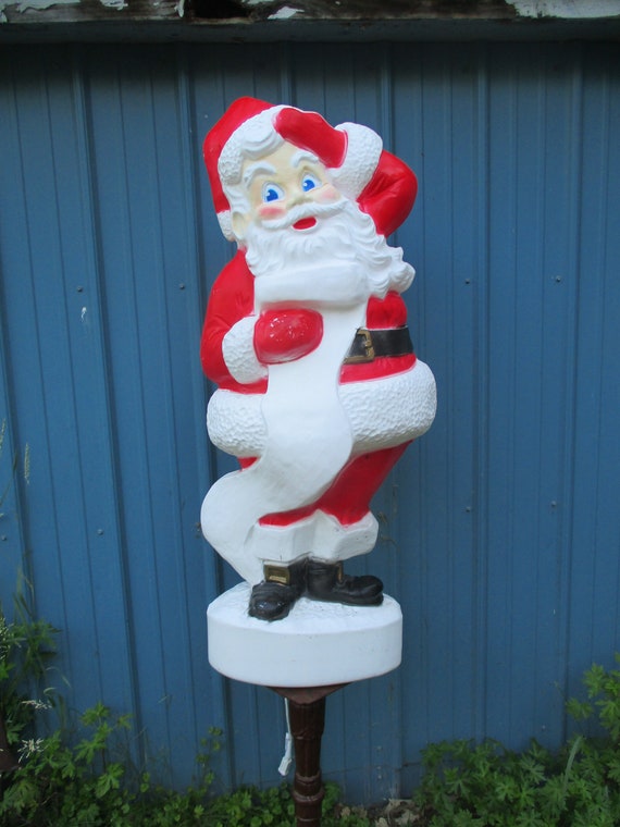 Santa Making His List Blow Mold Christmas Light - Etsy
