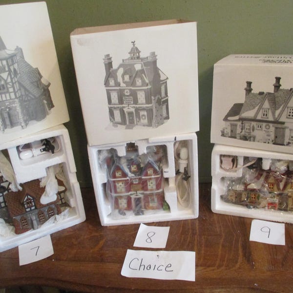 Dept 56 Old Michael Church, Boarding lodging, Butter Tub Farm house CHOICE ONE ONLY