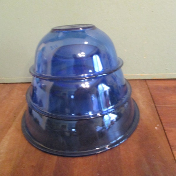 Blue Pyrex Bowl Etsy