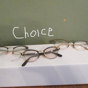 Horn Rim Cat Eye Frames Glasses CHOICE  Vintage