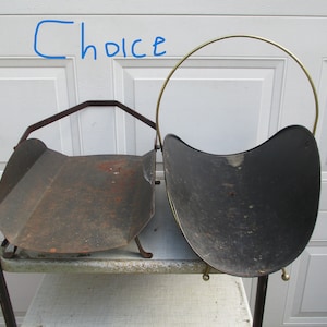 Vintage Metal Log Holder - Etsy display picture 1