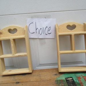 Wood Curio Display Shadow box shelf Vintage CHOICE