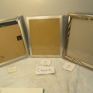 Picture Frame Silver Color Metal Vintage CHOICE 9 x 7 and Larger