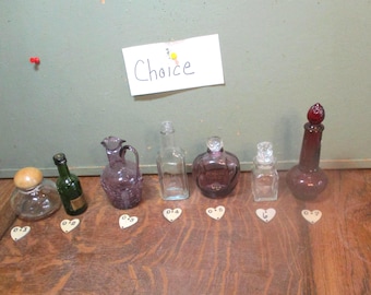 Bottles Collection Apothecary Perfume Pitcher  Vintage CHOICE
