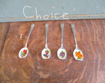 Avon Enamel Fruit Spoons Vintage CHOICE