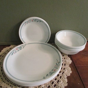 Corelle Rosemarie  Choice  Vintage Plates or Bowls sets of 5