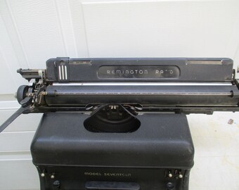 Remington Rand Model Seventeen Portable Vintage Typewriter - Etsy