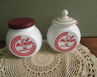 Vitrock Grease Jar Milkglass Container Vintage CHOICE